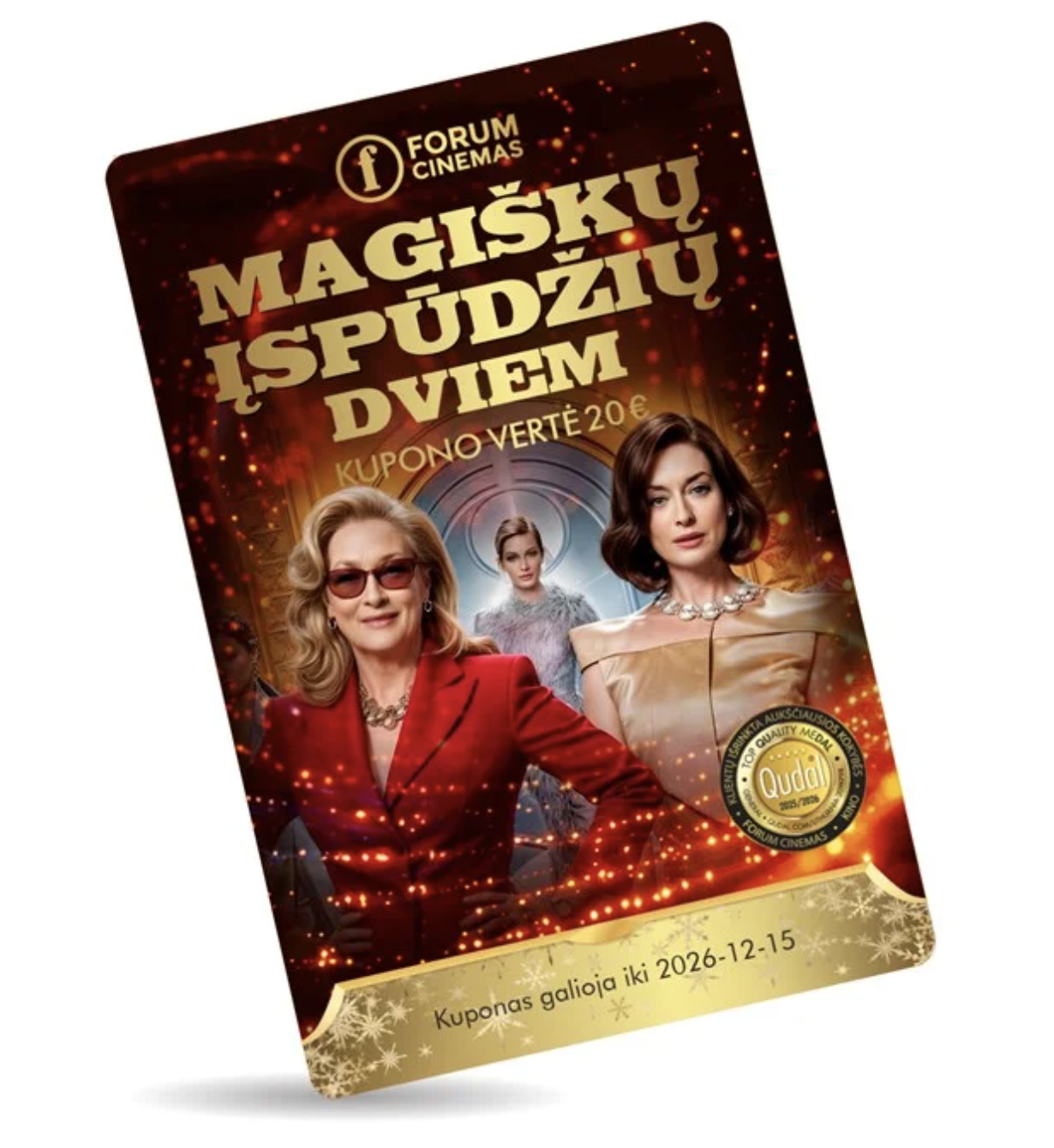FORUM CINEMAS kuponas dviem asmenims