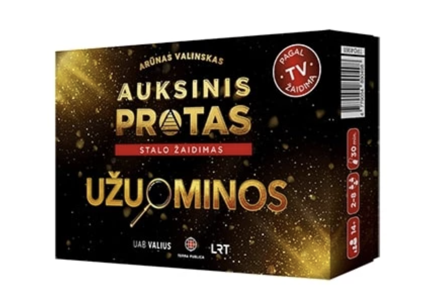 Stalo žaidimas „Auksinis protas. Užuominos“